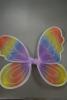 Rainbow Coloured Fairy Wings with Frosty Glitter and Sequin Stars. Approx Size 42cm x 45cm - view 1